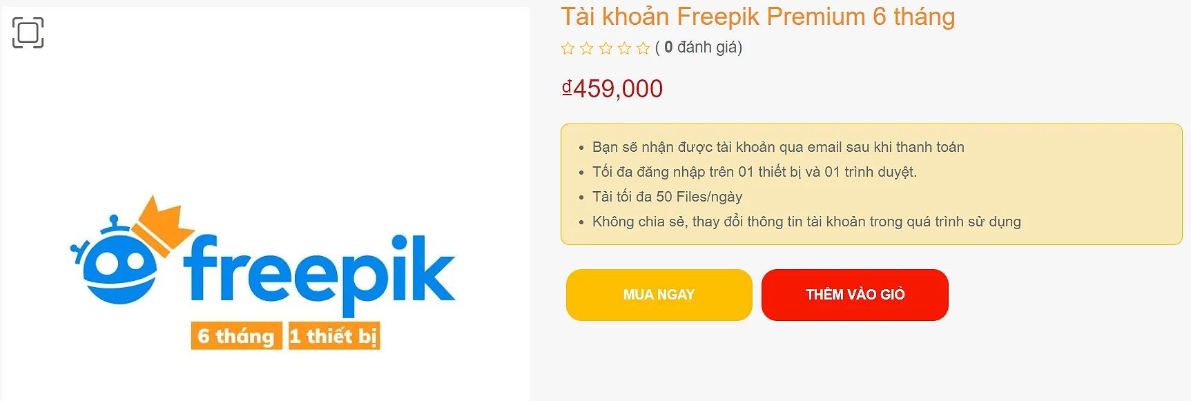 Giá mua Freepik Premium tại Gamikey