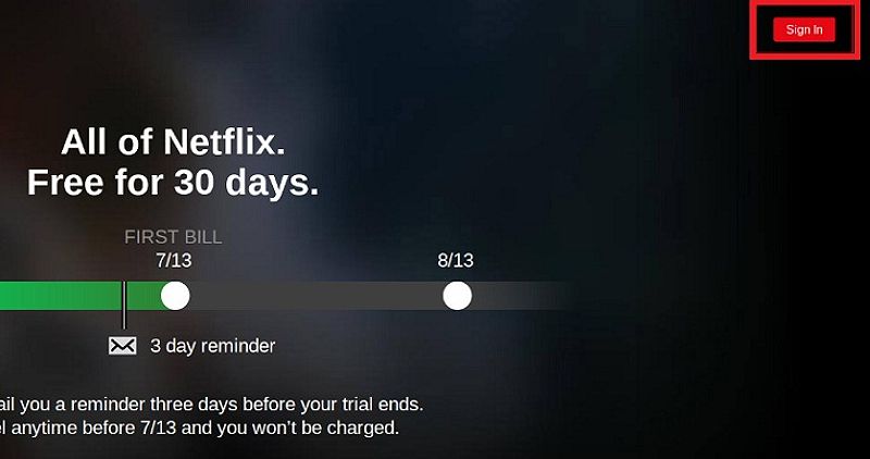 Mở ứng dụng Netflix trên điện thoại và đăng nhập vào tài khoản.