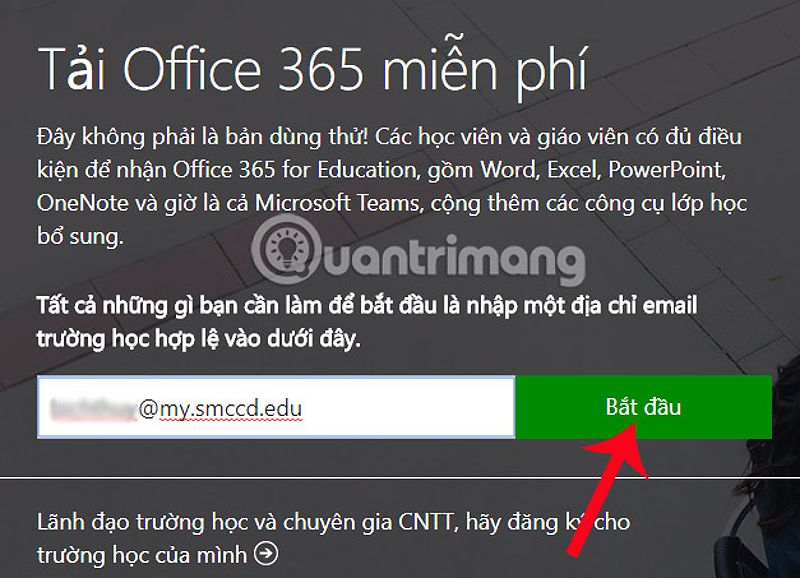 Nhập địa chỉ email